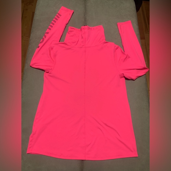 Victoria’s Secret Sport X Womens Bright Pink Active Turtleneck Pullover Size Sm - Picture 7 of 8